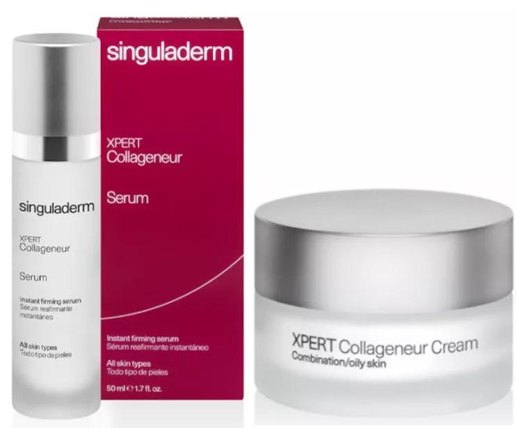 Singuladerm Xpert Collageneur Soro 50 ml + Creme Antirrugas Misto/Oleoso 50 ml