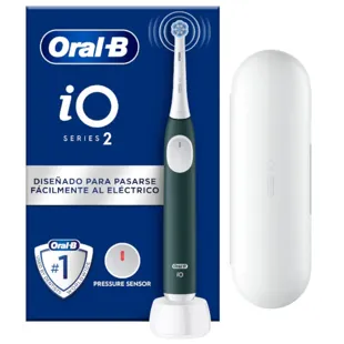 Escova de dentes elétrica Oral-B iO2 Series Forest Green com TC/Hbox)