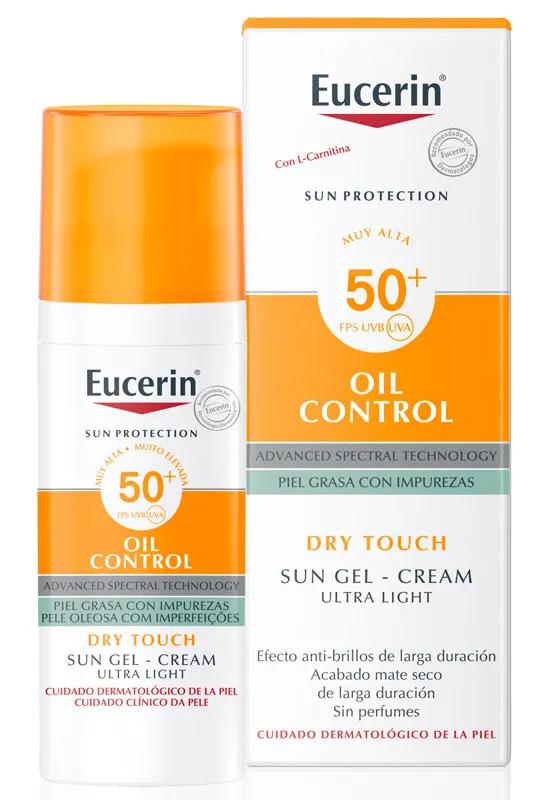 EUCERIN Facial Gel-Crema Oil Control Dry Touch FPS50+ 50ml