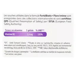 Forté Pharma Fortébiotic+ Flore Intime 15 gélules