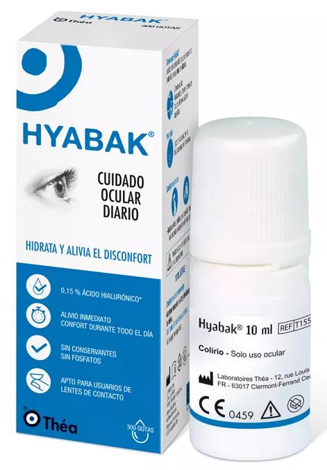 Laboratorios Thea Hyabak Lubrificante Ocular Solução 10ml