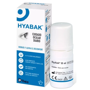 Hyabak 10ml Lágrimas Artificiales Humectantes Lubrificantes