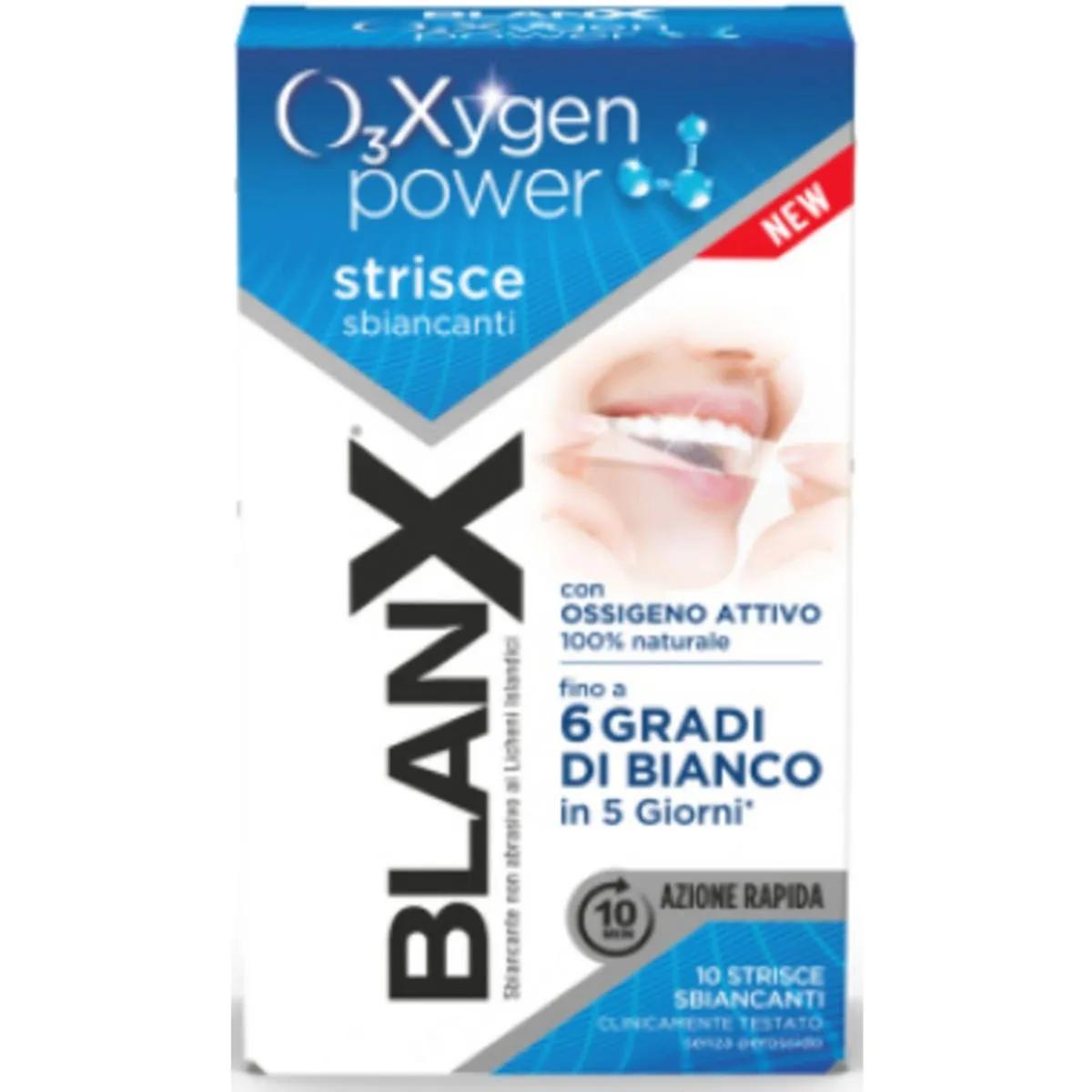 BlanX O3X Power Strisce Sbiancanti Con Ossigeno Attivo 10 Strisce