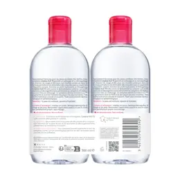 Bioderma Créaline H2O TS Eau Micellaire Peaux Sensibles Très Sèches Lot de 2