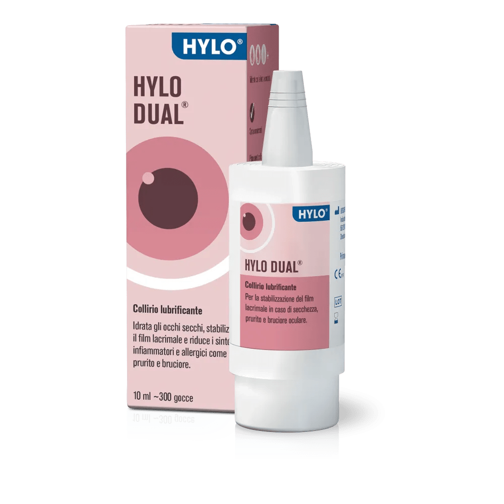 Hylo Dual Collirio Lubrificante per Occhi Secchi 10ml