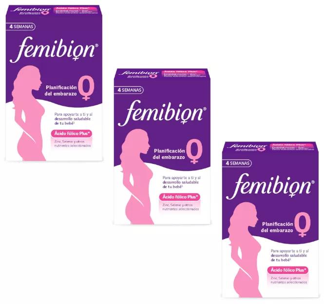 Femibion 0 Planificación Embarazo Ácido Fólico Plus 3x28 Comprimidos