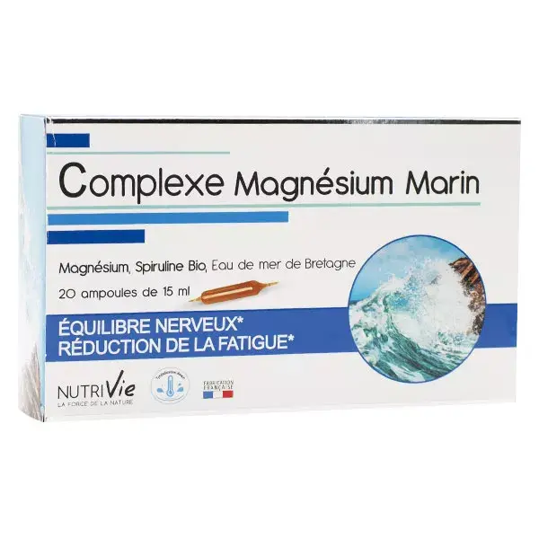 Nutrivie Complexe Magnésium Marin 20 ampoules