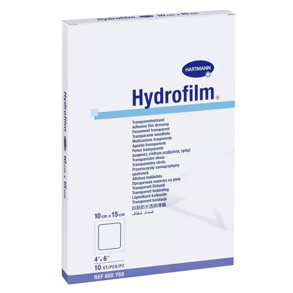 Hartmann Hydrofilm Pansements Transparent 10cm x 15cm Boite de 10
