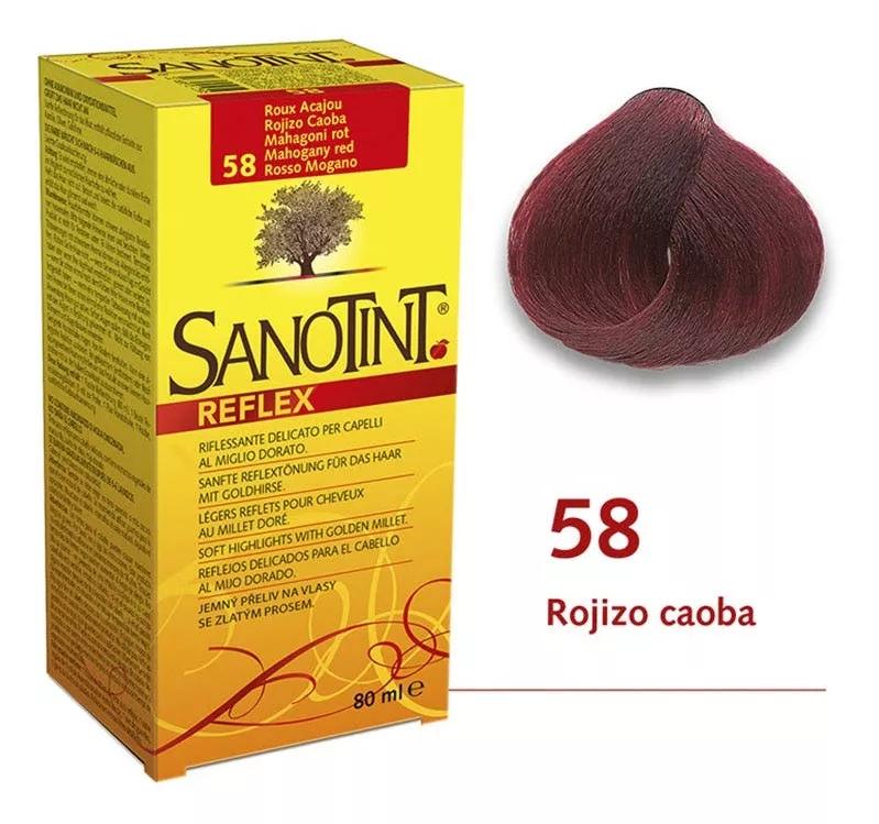 Sanotint Tinte Reflex 58 Rojizo Caoba 80 ml