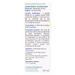 Ladrôme Huile Essentielle Citron Bio 10ml