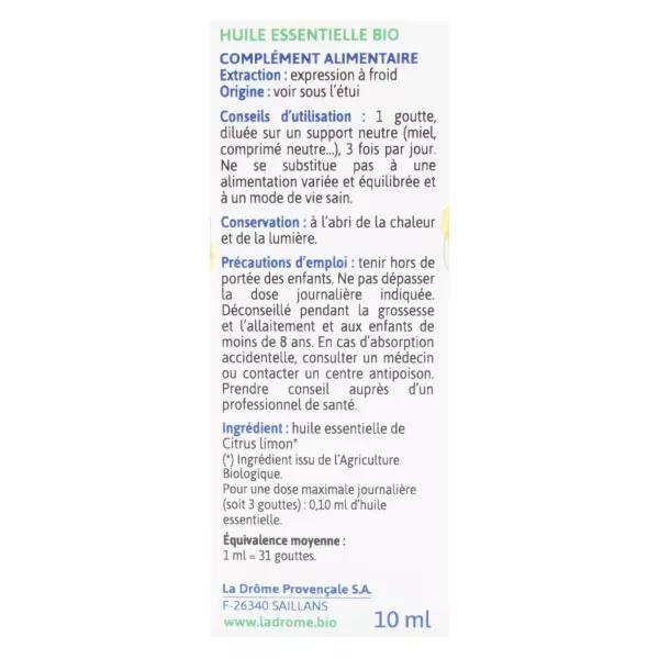 Ladrome aceite esencial orgnico de limn 10ml