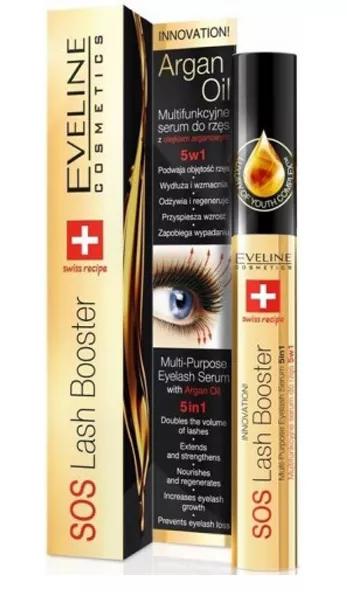 Eveline Cosmetics SOS 5 in 1 Serum for Eyelashes with Argan Oil 10 ml