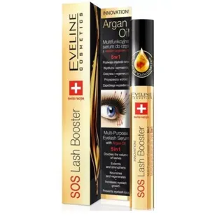 Eveline Cosmetics SOS 5 in 1 Eyelash Serum with Argan Oil 10 ml