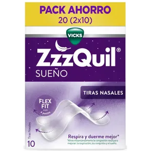 ZzzQuil Sleep Nasal Strips Breathe and Sleep Better 2x10 units