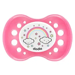 Dodie Sucette Anatomique Nuit +18m Nuage Rose