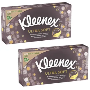 Kleenex Ultrasoft Tissue Box 2x64 units