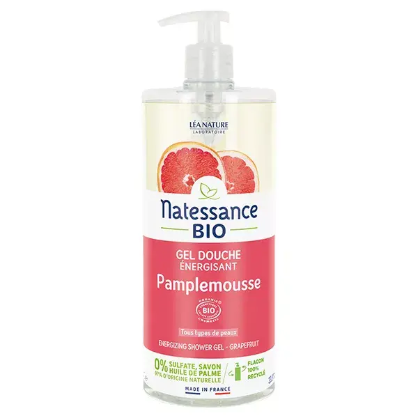 Natessance Organic Grapefruit Shower Gel 1L