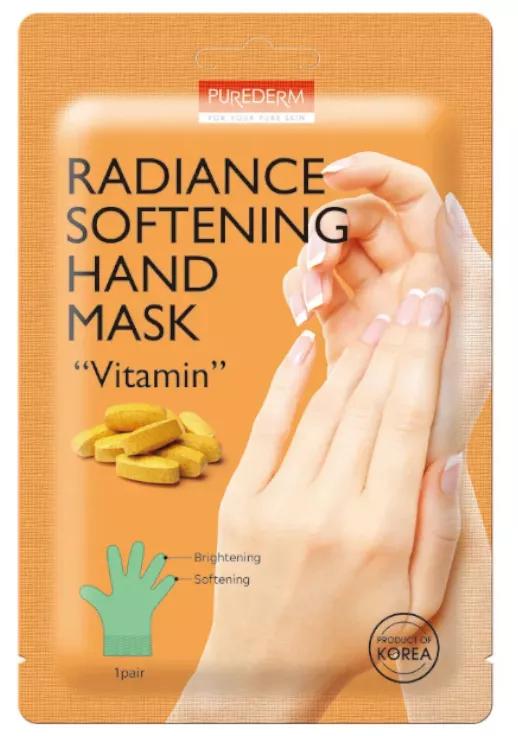 Purederm Radiance Máscara Suavizante para Mãos Vitamina 1 Par