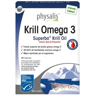 Physalis Krill Omega 3 30 Capsules