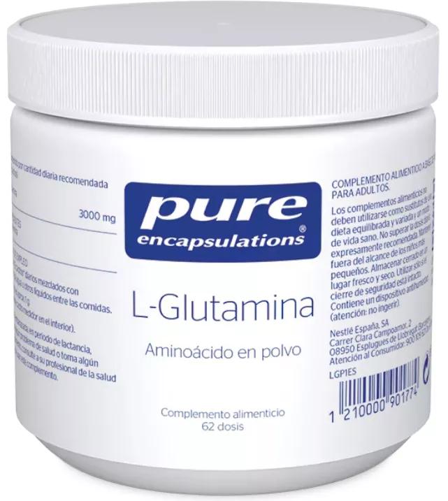 Pure Encapsulations L-Glutamina em Pó 62 Doses