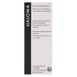 Haloma Huile Essentielle Eucalyptus Radiata Bio 10ml