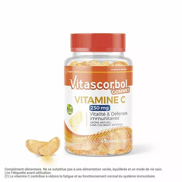 Vitascorbol Gommes Vitamine C 250mg 45 gommes