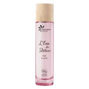 Fleurance Nature - Profumo Eau des Délices Bio alla Rosa e Gelsomino - Flacone Spray da 50 ml