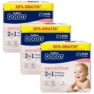 Dodot Sensitive Wipes 12x56 units