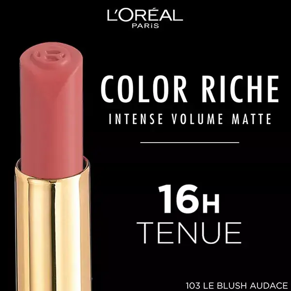 L'Oréal Paris Color Riche Rouge à Lèvres Intense Volume Matte N°103 Le Blush Audace 1,8g