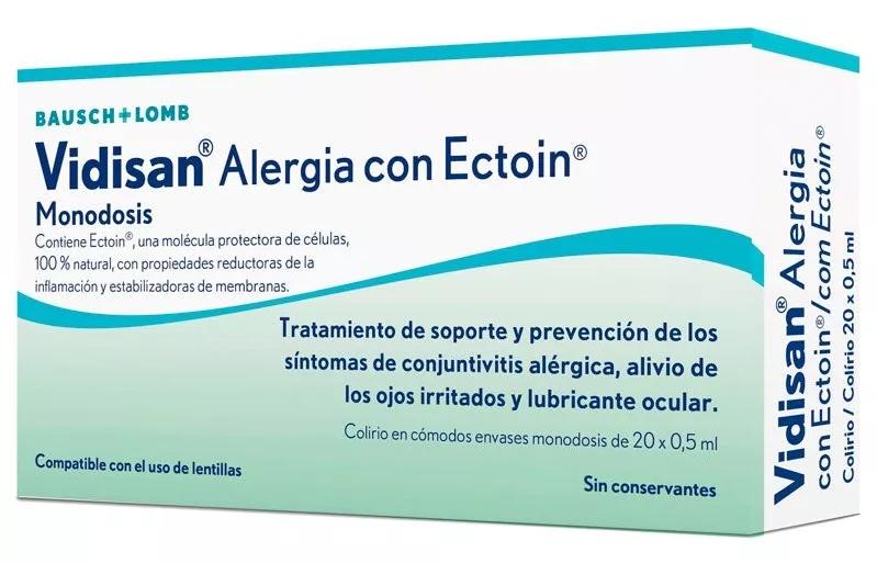 Bausch&Lomb Vidisan Bausch Lomb Alergia com Ectoína 20 monodoses