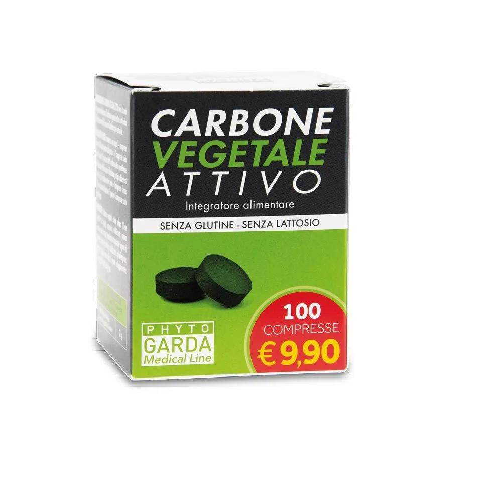 Phyto Garda Carbone Vegetale Attivo Integratore 100 Compresse