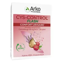 Arkopharma Cys-Control Flash Confort Urinaire 10 gélules + 10 capsules