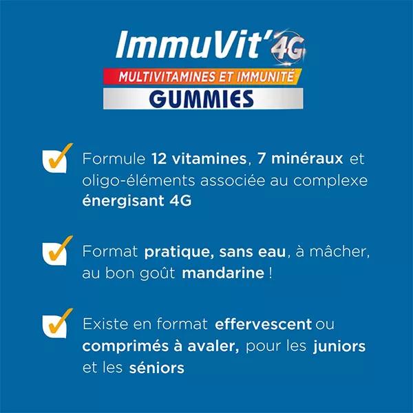 Forté Pharma ImmuVit'4G Gummies Energie Multivitamines Immunité 30 gummies