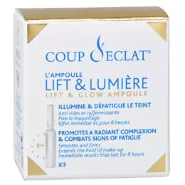 Coup d'Eclat Ampoules Lift & Lumière Visage Boite de 3