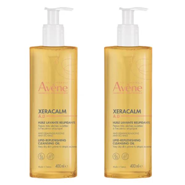 Avène XeraCalm A.D Huile Lavante Relipidante Lot de 2 x 400ml