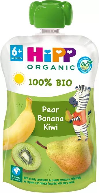HiPP Beutel Birne, Banane und Kiwi +6m BIO 100 gr
