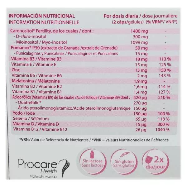 Procare Salud Ovosicare Fertilidad 60 cápsulas