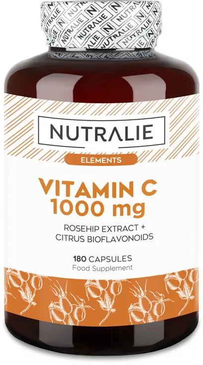 Nutralie Vitamina C 1000mg Rosa Canina 180 Cápsulas