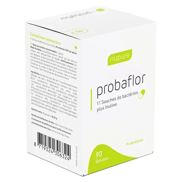 NuPure Probaflor Probiotiques 90 gélules