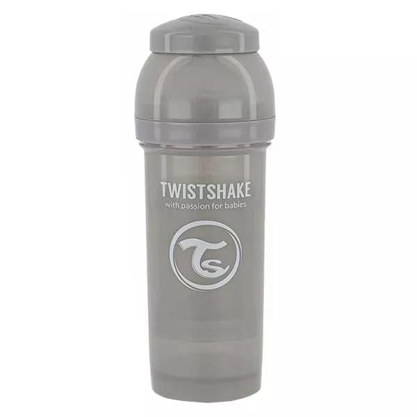 Twistshake Biberon Anti-Colica Grigio Pastello +2m 260ml