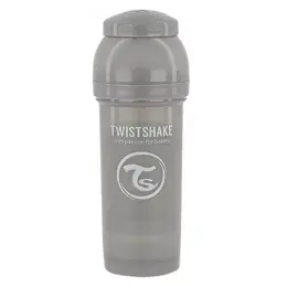 Twistshake Biberon Anti-Colique Gris Pastel +2m 260ml