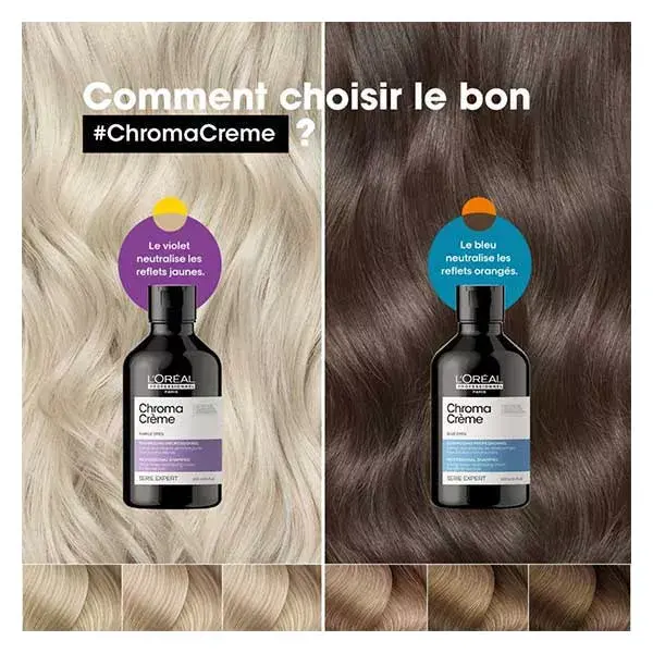 L'Oréal Professionnel Serie Expert Chroma Crème Shampoing Violet Crème Neutralisante Reflets Jaunes 500ml