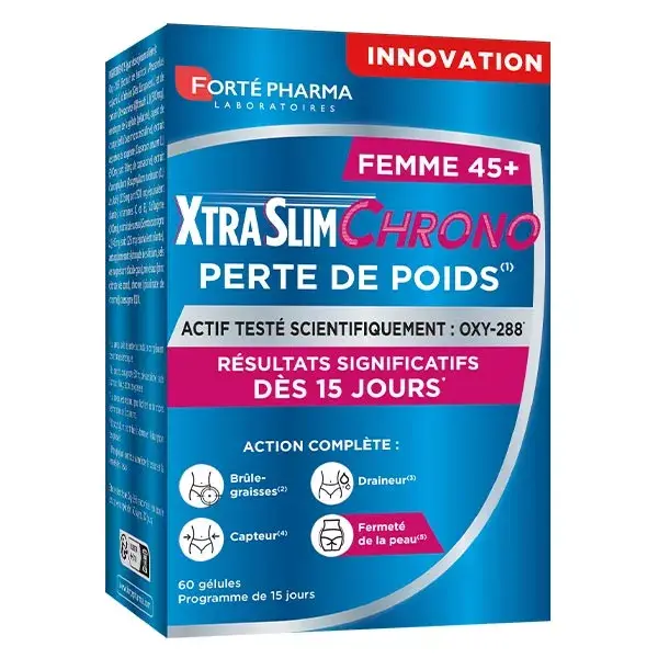 Forté Pharma XtraSlim Chrono Femme 45+ Minceur Perte de Poids 60 gélules