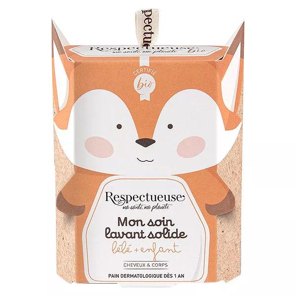 Cuidado de limpieza sólido orgánico respetuoso para cabello y cuerpo para bebés y niños