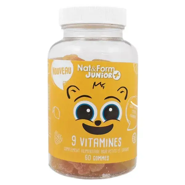 Nat & Form Junior 9 Vitamines 60 Gummies