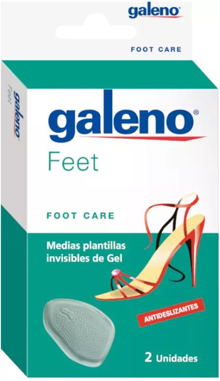 Galeno Foot Care Pieds Demi-Semelles Invisibles 2 unités