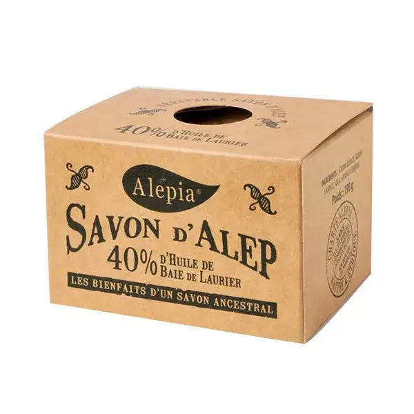 Alepia Sapone di Aleppo 40% Olio di Baia 190 gr