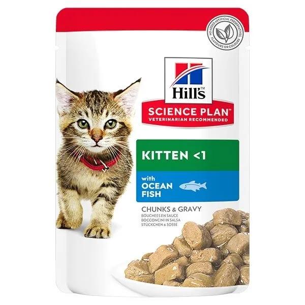 Hill's Science Plan Kitten Bocconcini Pesce Oceanico Per Gatti Cuccioli Bustina 85G