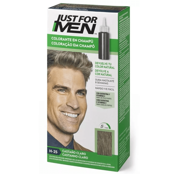 Just For Men Men's Shampoo Dye for Men Färbemittel in hellbraunem Shampoo
