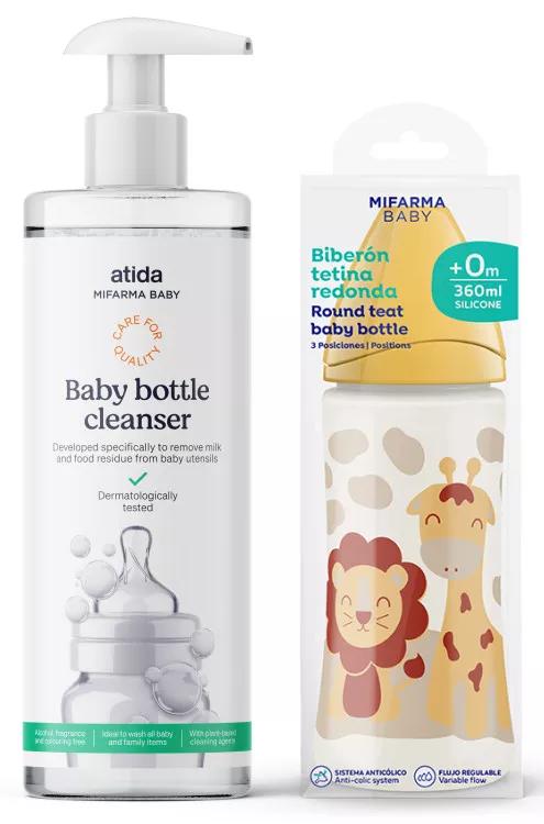 Mifarma Baby Detergente Tetinas 500 ml + Biberão 360 ml